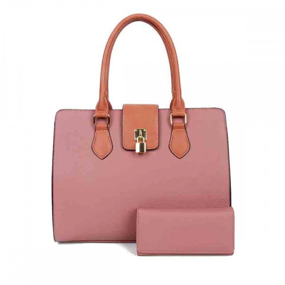 Women's Fashion Handbags Tote Bags Shoulder Bag Top Handle Satchel Purse Set 2pc